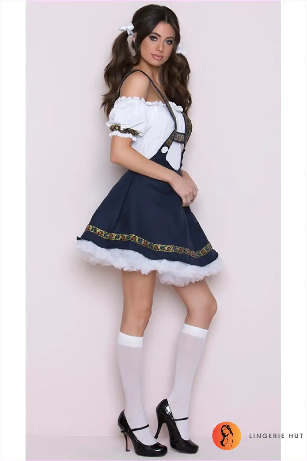 Step Into The Festive Spirit Of Oktoberfest With Our Bavarian Costume. This High-quality Ensemble Includes