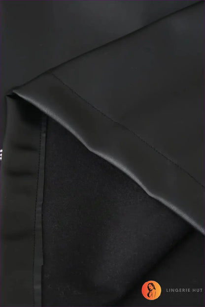 Beaded Faux Leather Mini Dress for Day-to-night Versatility A-line, Autumn, Clubwear, Date Night, Evening Wear