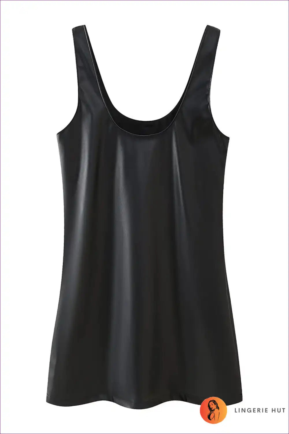 Beaded Faux Leather Mini Dress for Day-to-night Versatility A-line, Autumn, Clubwear, Date Night, Evening Wear