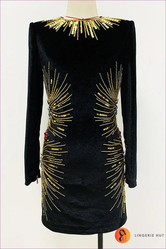 Floral Mesh Mini Dress - Worth a Second Look - Xl / Black - Dresses - Lingerie Hut - All Season • Backless • Cutout