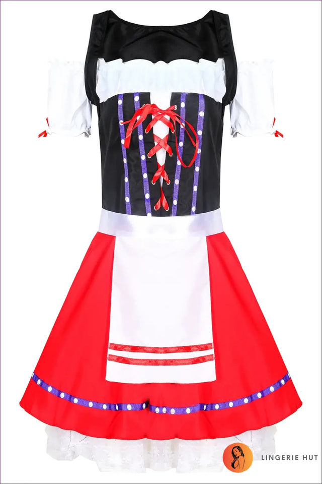 Beer Maid Costume with Lace Petticoat - Playful Nights