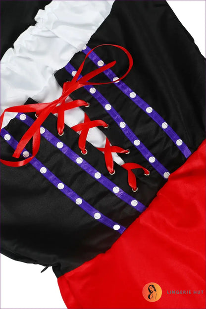 Beer Maid Costume with Lace Petticoat - Playful Nights - Red / m / Oktoberfest Costumes - Halloween • just in • Mini