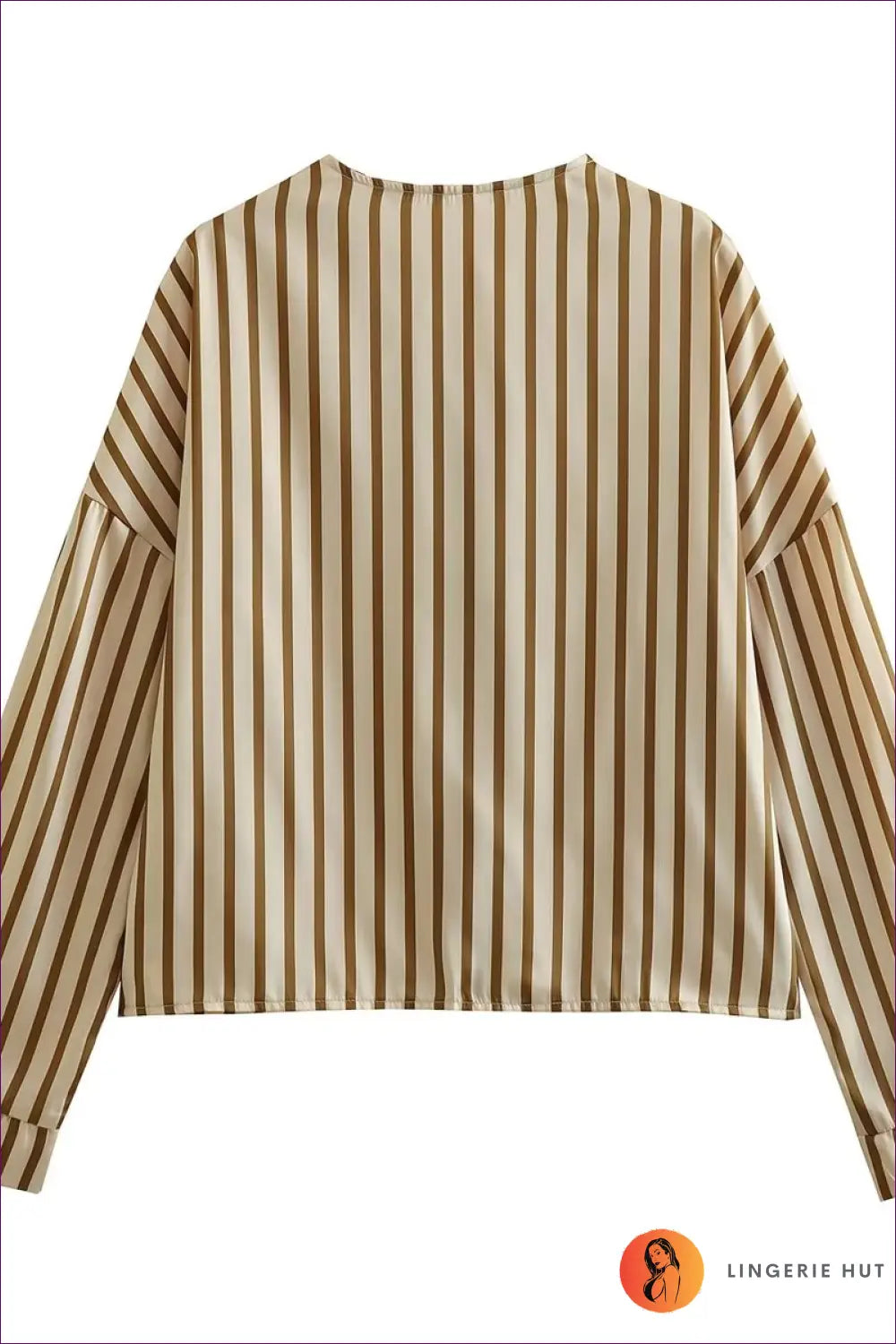 Beige Striped co Ord Set - Effortlessly Chic Daywear - Jumpsuits & Rompers - Lingerie Hut - Autumn • Casual • Everyday