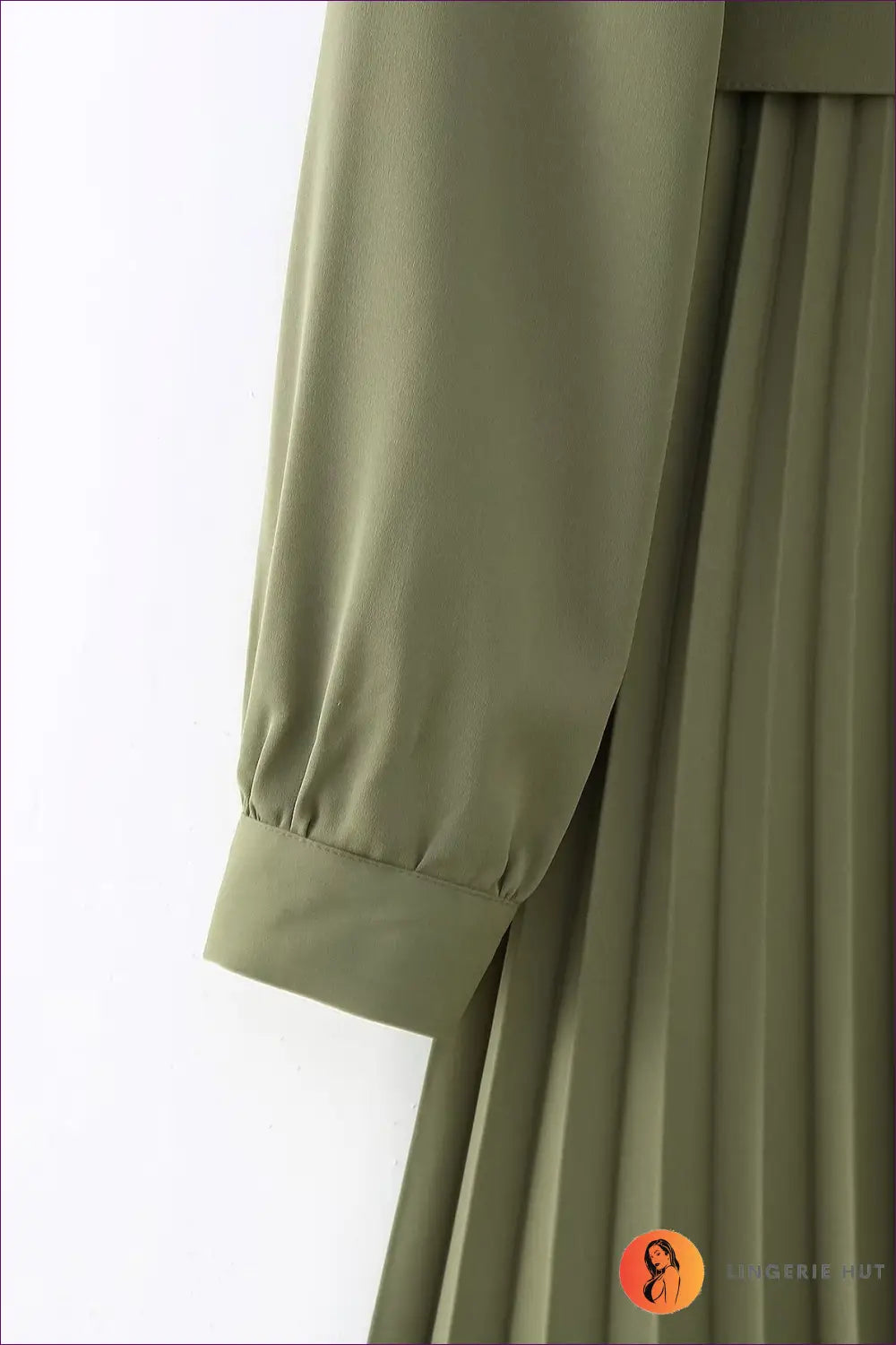 Belted Pleated Midi Dress - Quiet Confidence for Every Occasion - Dresses - A-line • All Season • Autumn • Belted