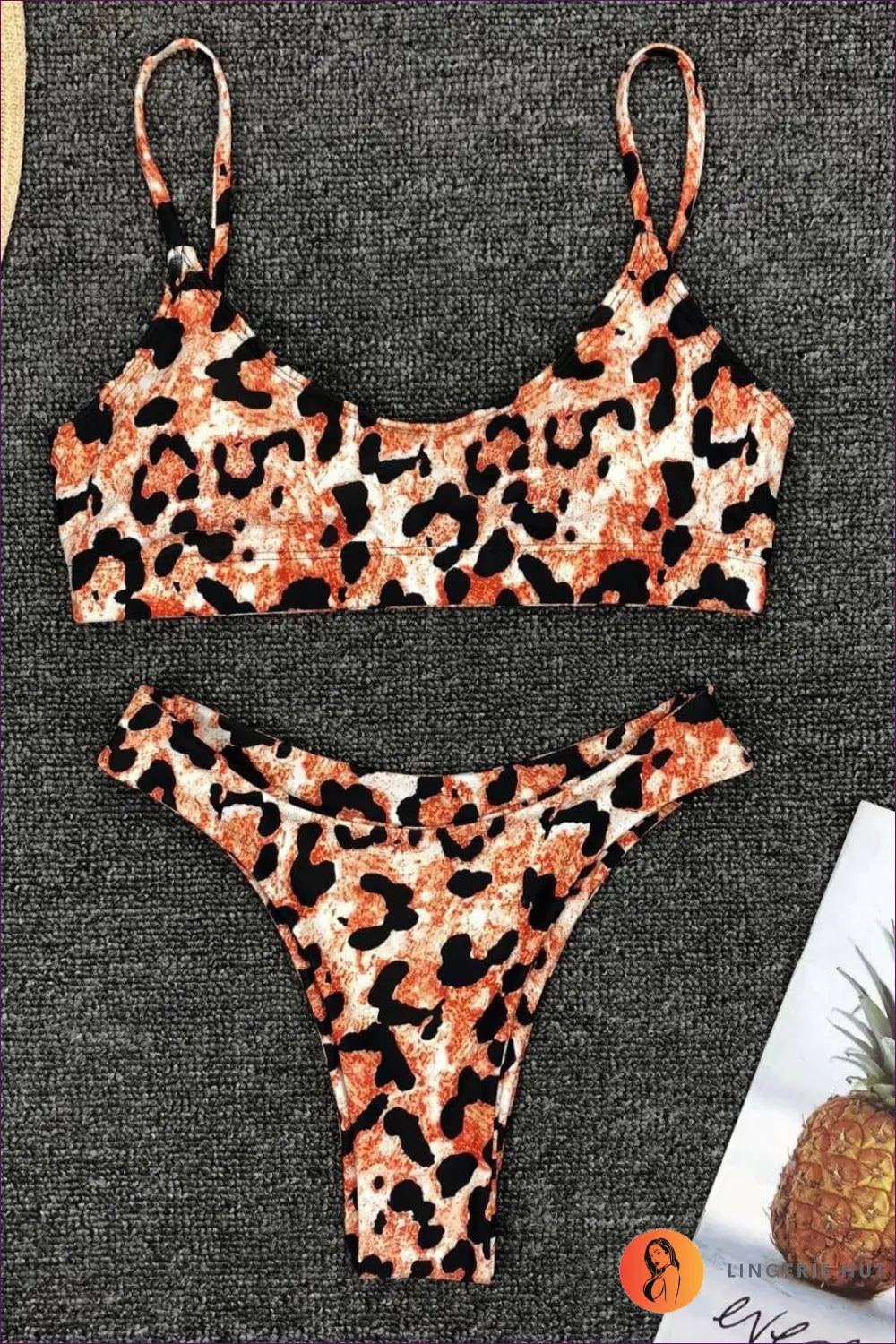Bikini with Animal Print - Wild Child Confidence - s / Multi - Lingerie Hut - Beachwear • Cutout • Header-fixed