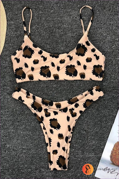 Bikini with Animal Print - Wild Child Confidence - s / Leopard Print1 - Lingerie Hut - Beachwear • Cutout • Header-fixed