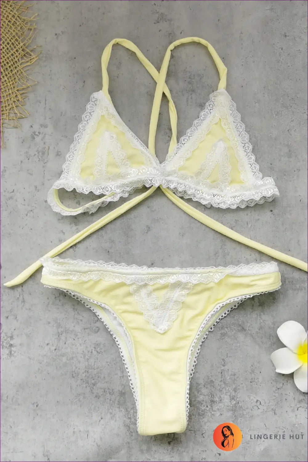 Bikini with Low Waist Fit - Fresh Arrival Mood - s / Yellow - Beachwear • Boho • just in • Polyester • Sexy - Lingerie