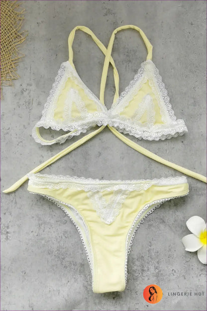 Bikini with Low Waist Fit - Fresh Arrival Mood - s / Yellow - Beachwear • Boho • just in • Polyester • Sexy - Lingerie