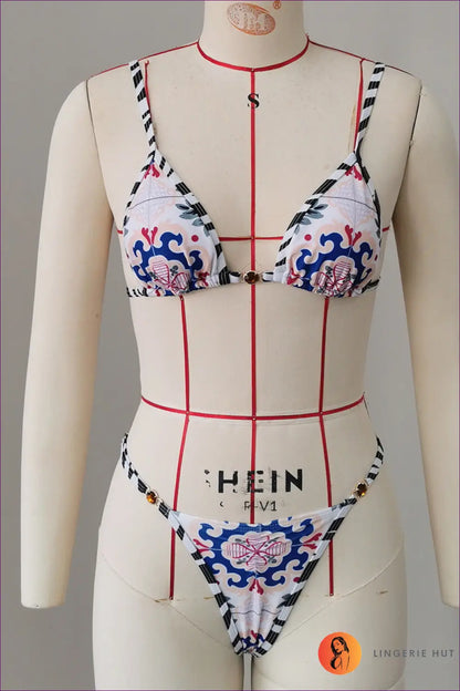 Bikini with Low Waist Fit - Poolside Ease - s / Only - Beachwear • Boho • just in • Polyester • Sexy - Lingerie Hut
