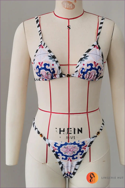 Bikini with Low Waist Fit - Poolside Ease - s / Only - Animal • Beachwear • Boho • just in - Lingerie Hut