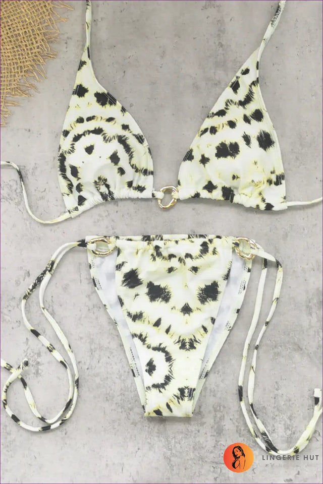 Bikini with Low Waist Fit - Sunlit Getaway