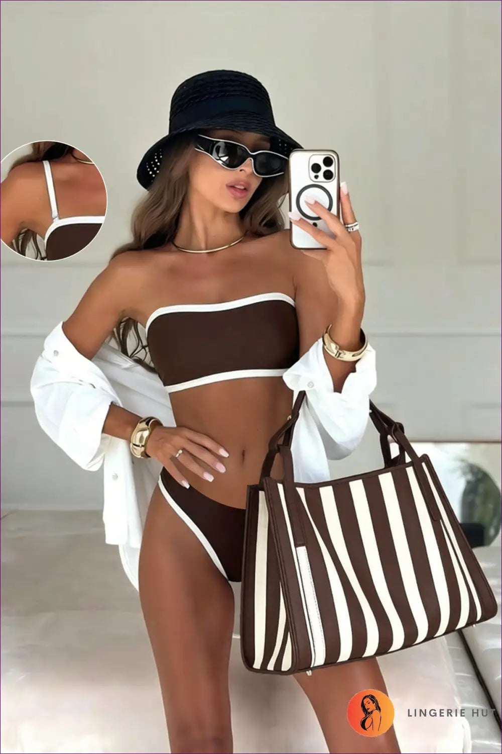 Bikini with Low Waist Fit - Warm Weather Escape - Xs / Multi - Beachwear • Boho • just in • Polyester • Sexy - Lingerie