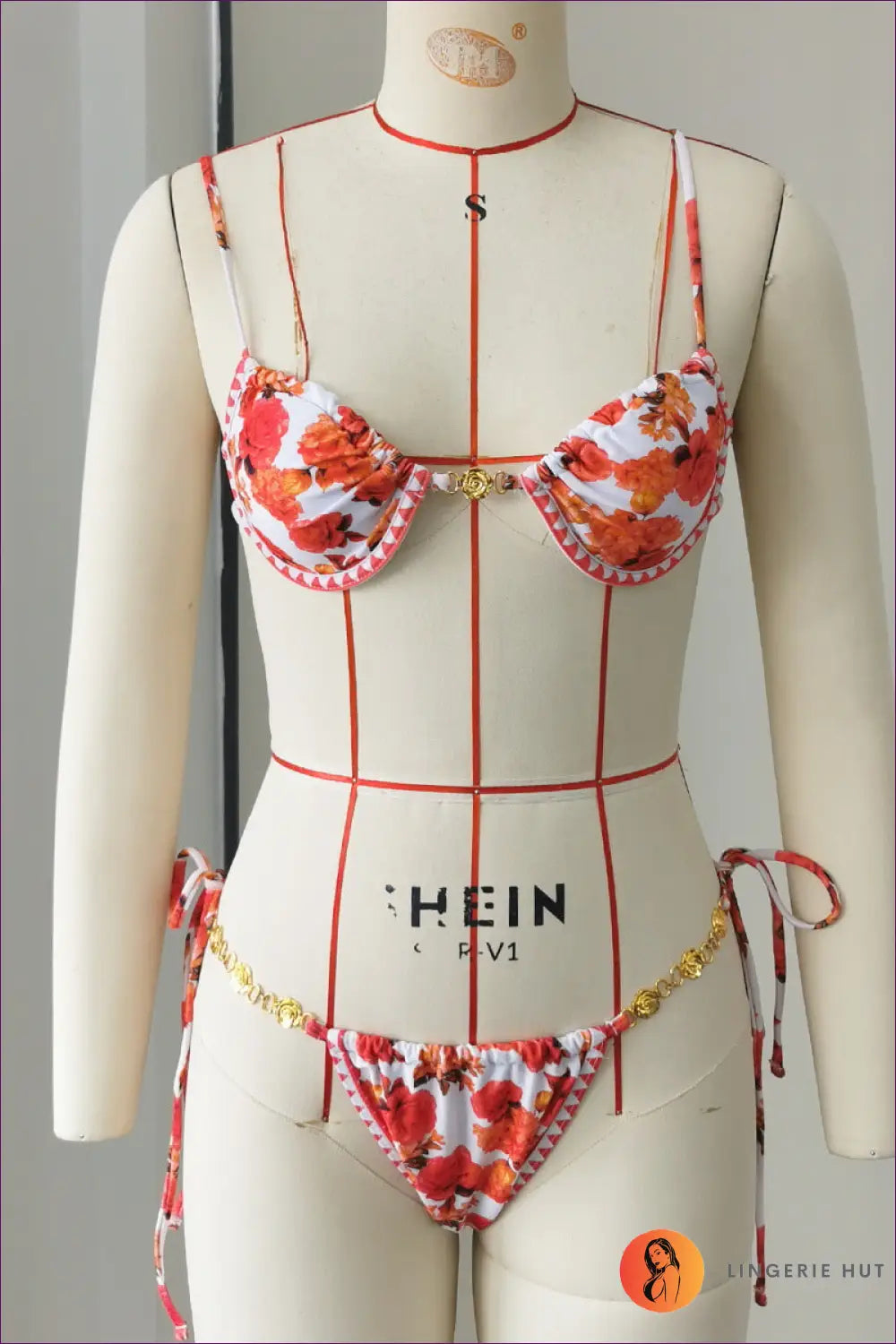 Bikini with Push-up Detail - Poolside Ease - s / Multi - Beachwear • Boho • just in • Polyester • Sexy - Lingerie Hut