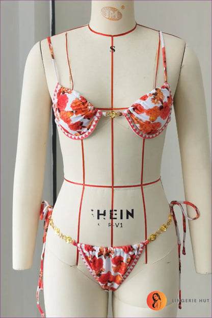 Bikini with Push-up Detail - Poolside Ease - s / Multi - Beachwear • Boho • just in • Polyester • Sexy - Lingerie Hut
