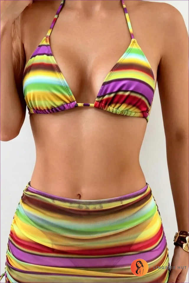 Bikini Set with Three-Piece Detail - Second Look Styling