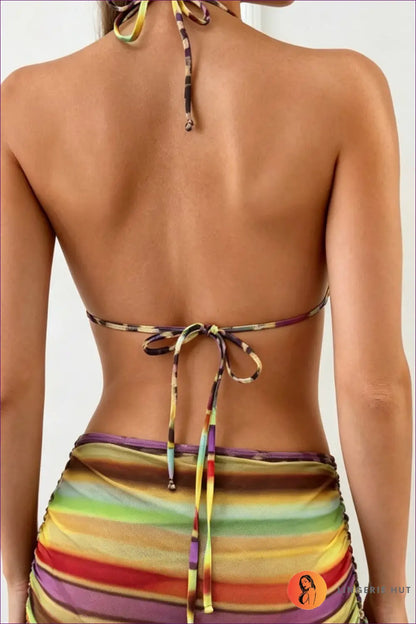 Bikini Set with Three-piece Detail - Second Look Styling - Beachwear • Boho • just in • Polyester • Sexy - Lingerie Hut
