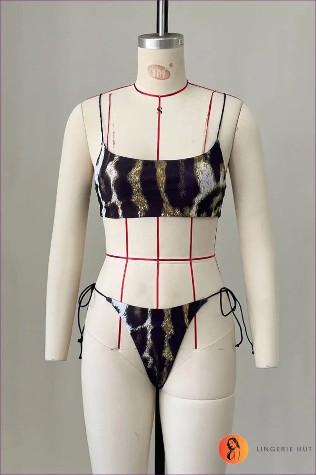 Bikini with Strap Detail - Poolside Ease