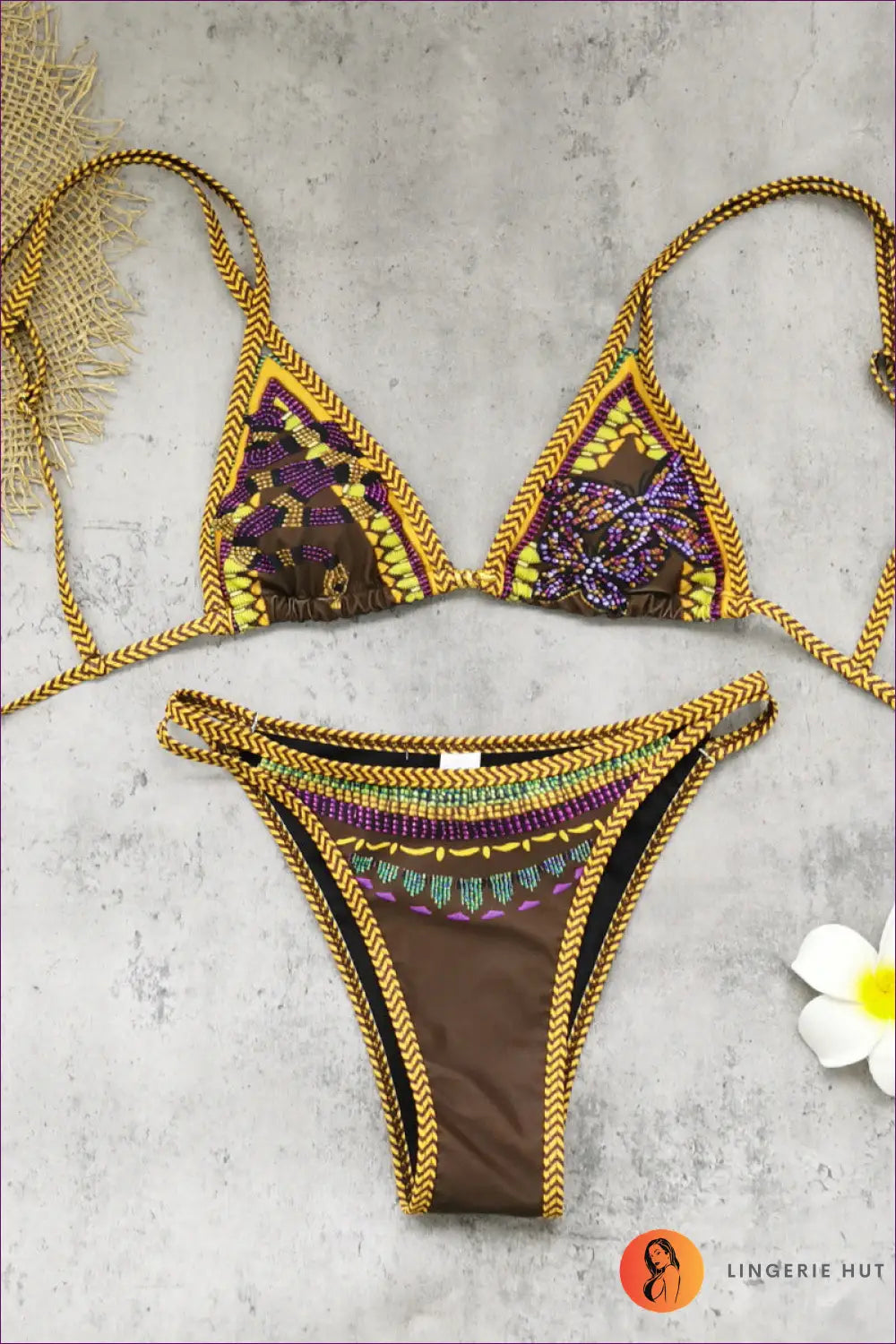 Bikini with Three-piece Detail - Poolside Ease - s / Multi1 - Beachwear • Boho • just in • Polyester • Sexy - Lingerie