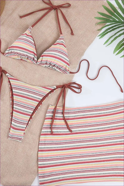 Bikini with Tie Side Detail - Beach Day Confidence - Beachwear • Boho • just in • Polyester • Sexy - Lingerie Hut