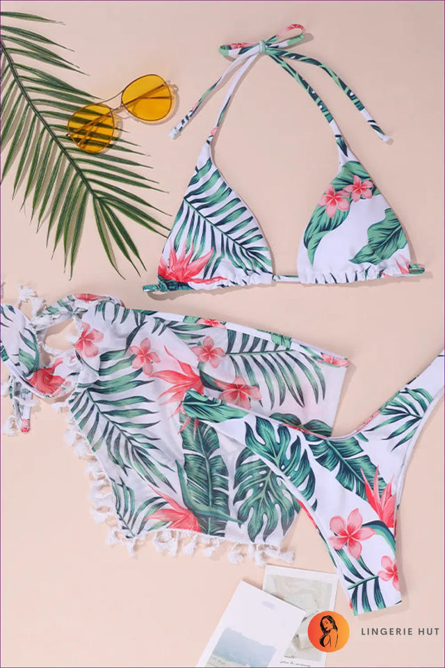 Bikini with Tie Side Detail - Poolside Ease
