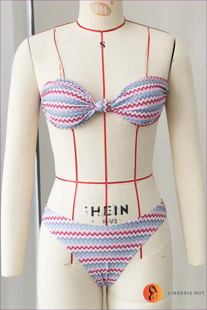 Bikini with Triangle Cut Detail - Poolside Ease - s / Beachwear • Boho • just in • Polyester • Sexy - Lingerie Hut