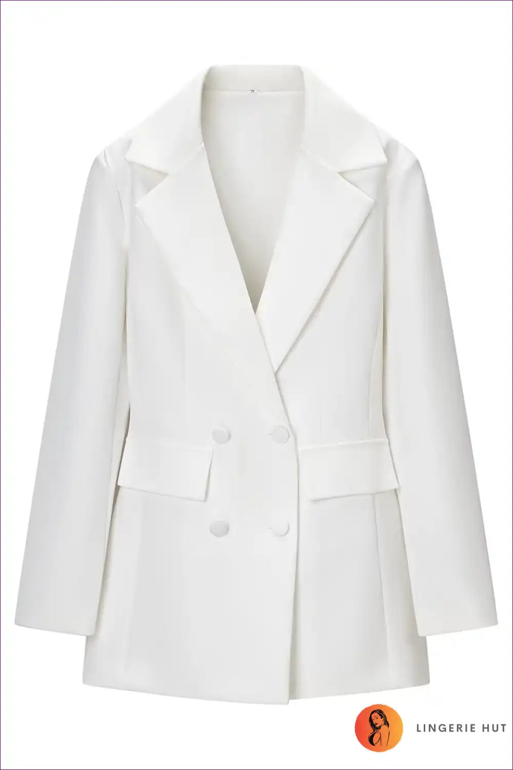 Blazer Dress with Double-breasted Front - Power Player for All Season, Bodycon, Casual, Dress, Evening Wear