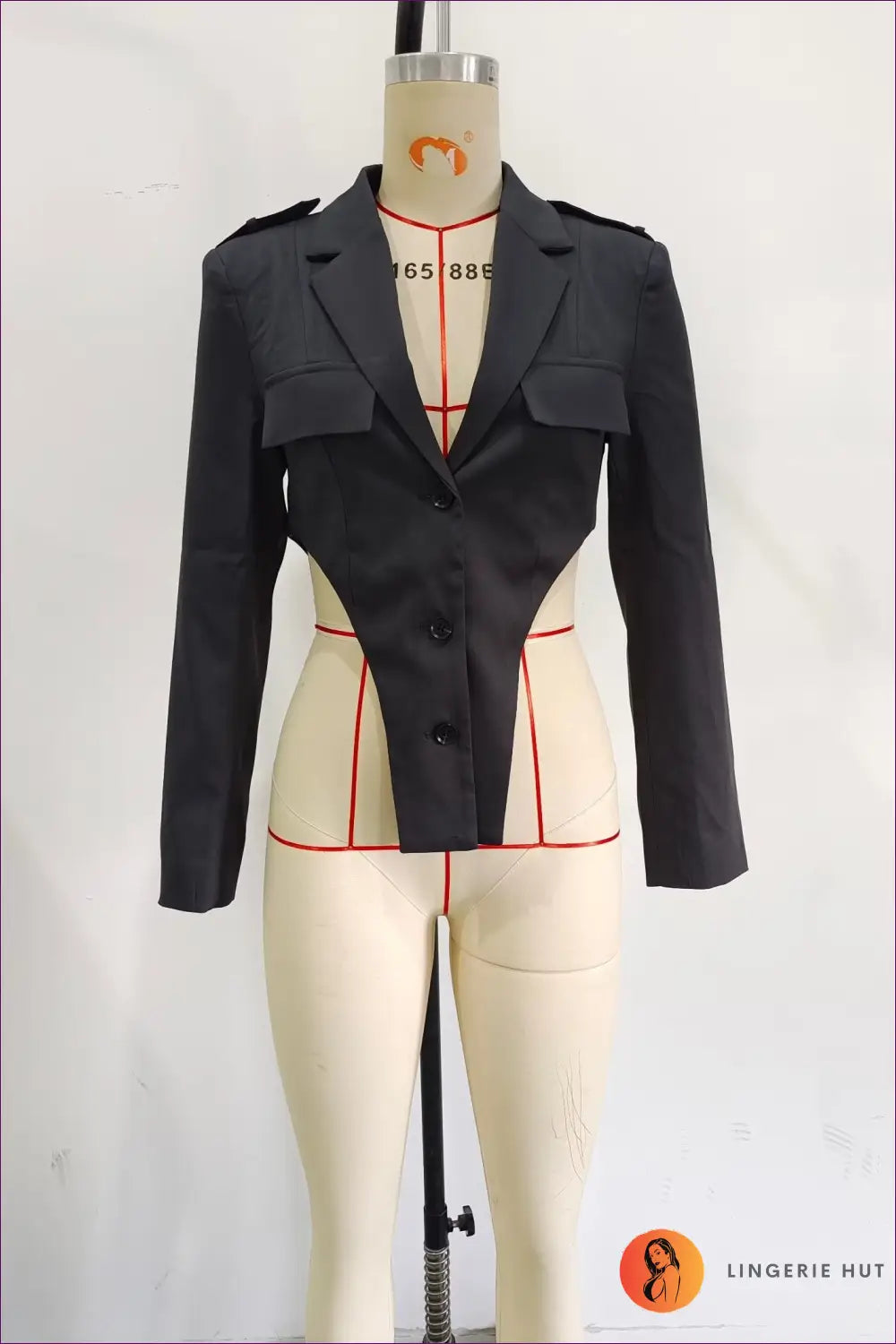 Blazer Set with Cut-out Details - Power Meeting Ready - co Ord - Lingerie Hut - All Season • Casual • Cutout • Evening