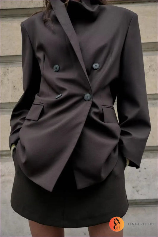 Blazer Set with Tailored Shorts - Power Player - co Ord - Lingerie Hut - All Season • Casual • Everyday • Formal Wear