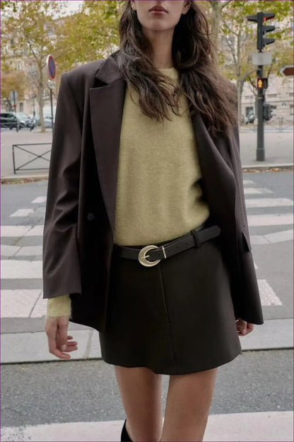 Blazer Set with Tailored Shorts - Power Player - co Ord - Lingerie Hut - All Season • Casual • Everyday • Formal Wear