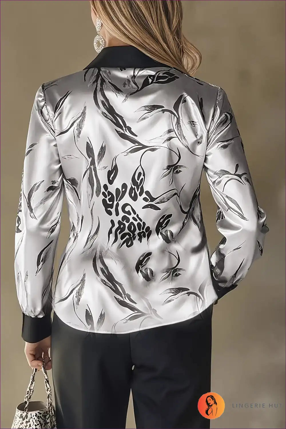 Blouse with Animal Print - Power Dressing