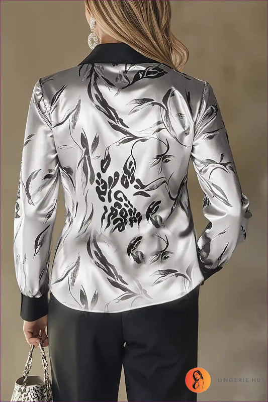 Blouse with Animal Print - Power Dressing