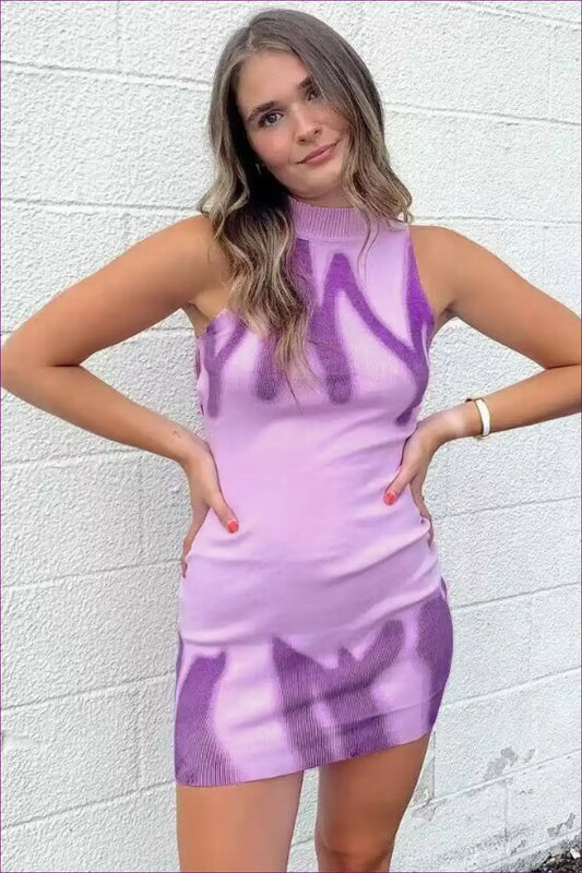 Bodycon Dress with Abstract Print - Everyday Artistry for Bodycon, Casual, Date Night, Dress,