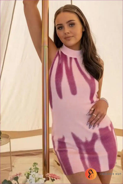 Bodycon Dress with Abstract Print - Everyday Artistry for Bodycon, Casual, Date Night, Dress,