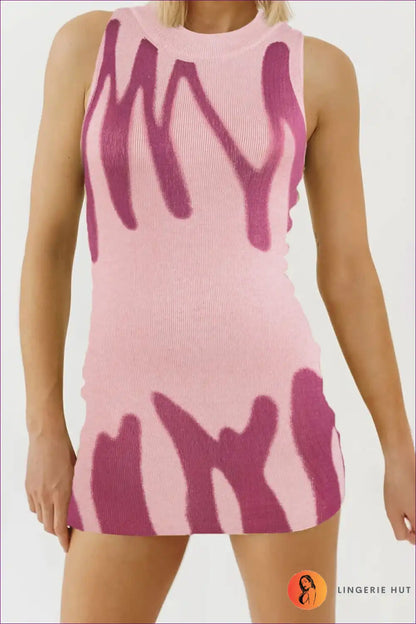 Bodycon Dress with Abstract Print - Everyday Artistry for Bodycon, Casual, Date Night, Dress,