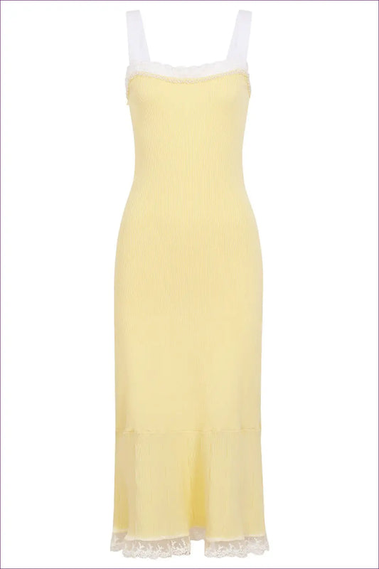 Bodycon Dress with Beaded Detail - Quiet Confidence - Casual • Cotton • Dresses • Everyday - Lingerie Hut