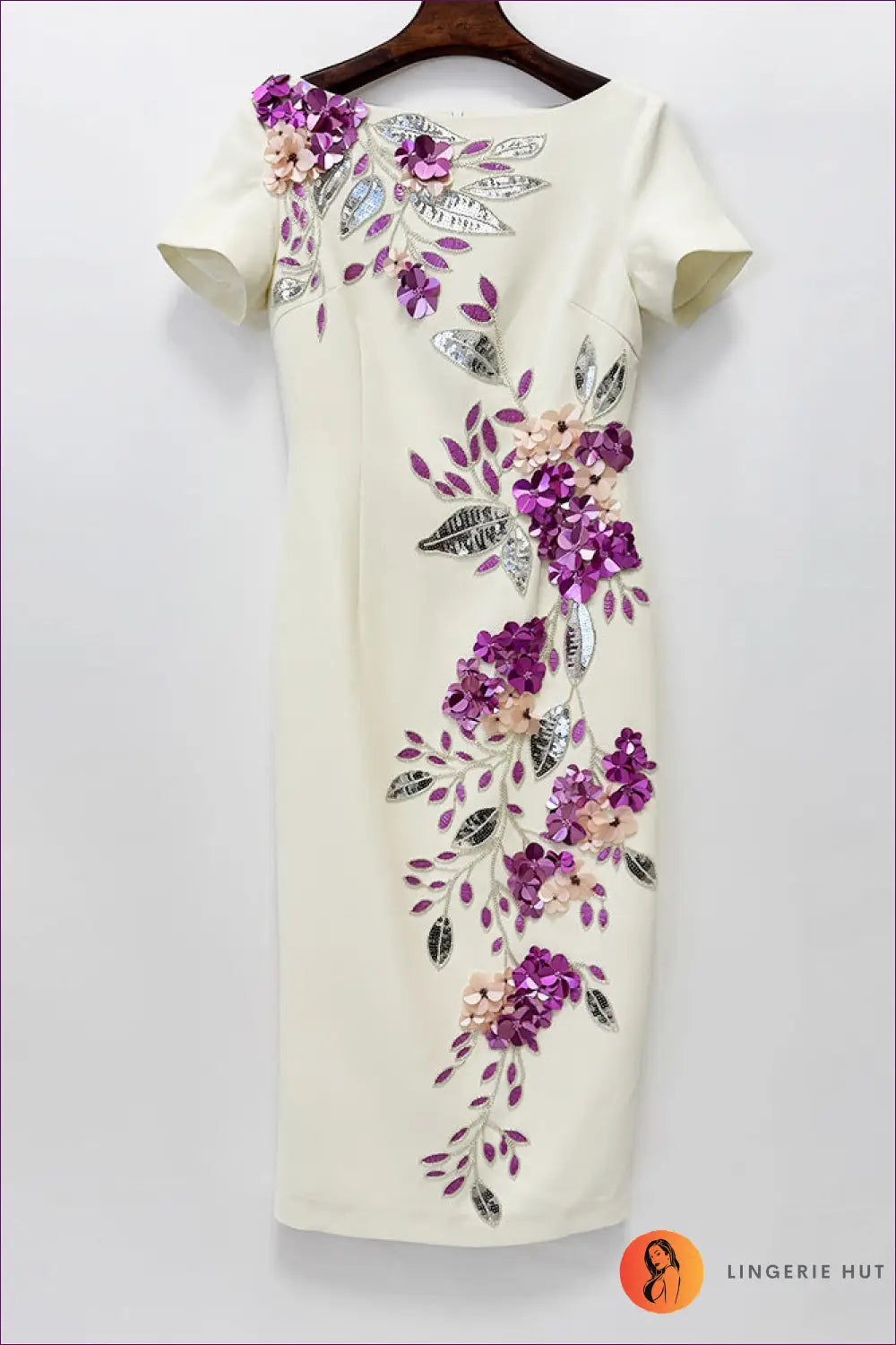 Bodycon Dress with Beaded Detail - Sunlit Ease - s / Ivory - Casual • Cotton • Dresses • Everyday - Lingerie Hut