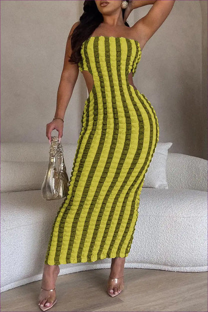 Bodycon Dress with Cut-out Sides - Bold Summer Statement for Backless, Bodycon, Cutout, Date Night,