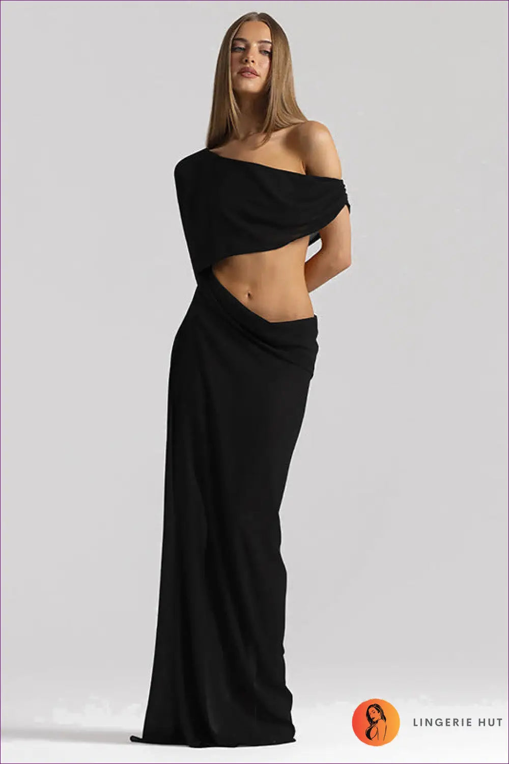 Bodycon Dress with Cutout Detail - Late Afternoon Glow - s / Black - Casual • Cotton • Dresses • Everyday - Lingerie Hut