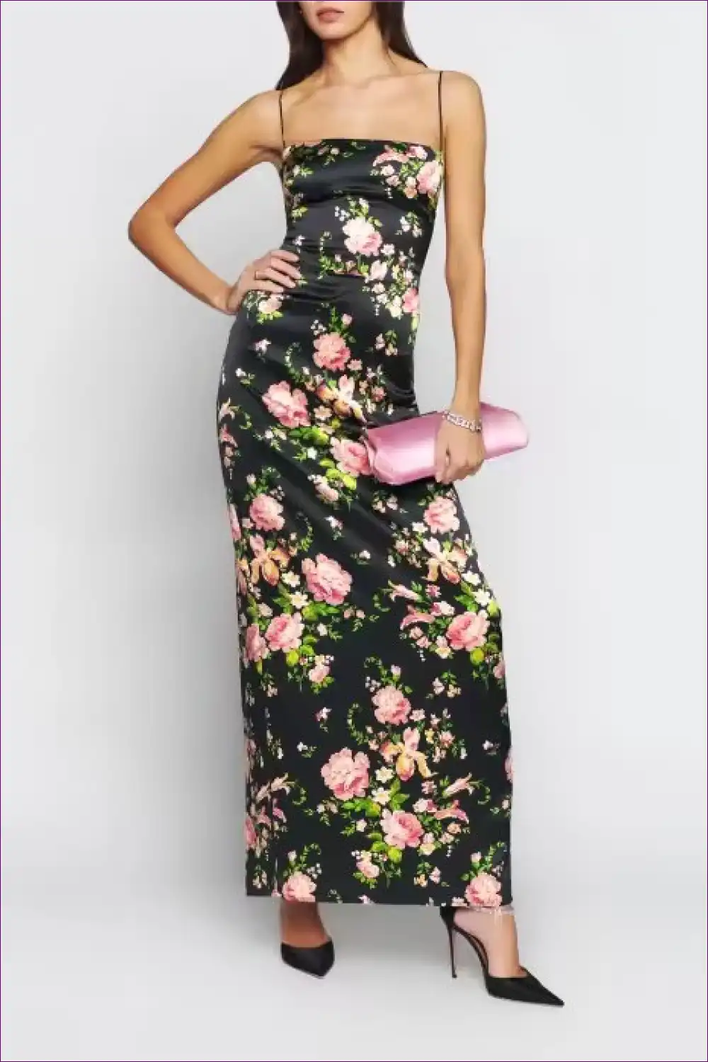 Bodycon Dress with Floral Print - Night out Glamour for All Season, Bodycon, Date Night, Dress, Evening Wear