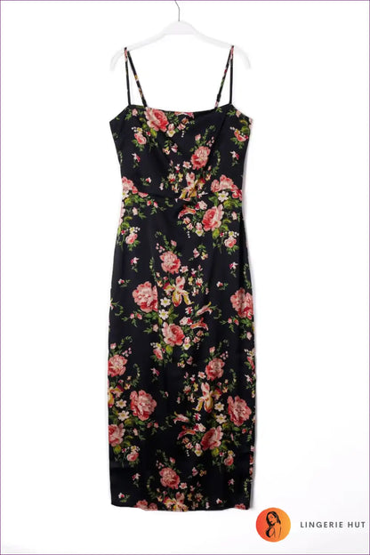 Bodycon Dress with Floral Print - Night out Glamour for All Season, Bodycon, Date Night, Dress, Evening Wear