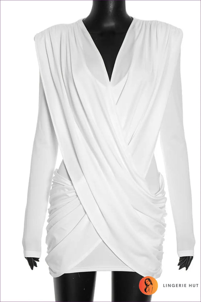 Bodycon Dress with Ruched Detail - Night Out Confidence