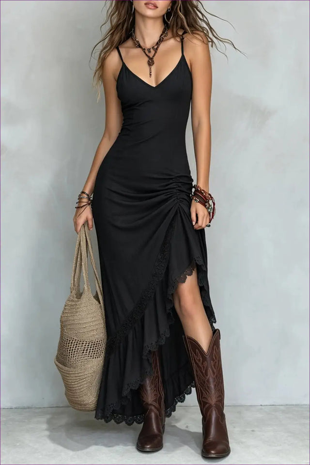 Bodycon Dress with Ruched Waist - Daylight Romance