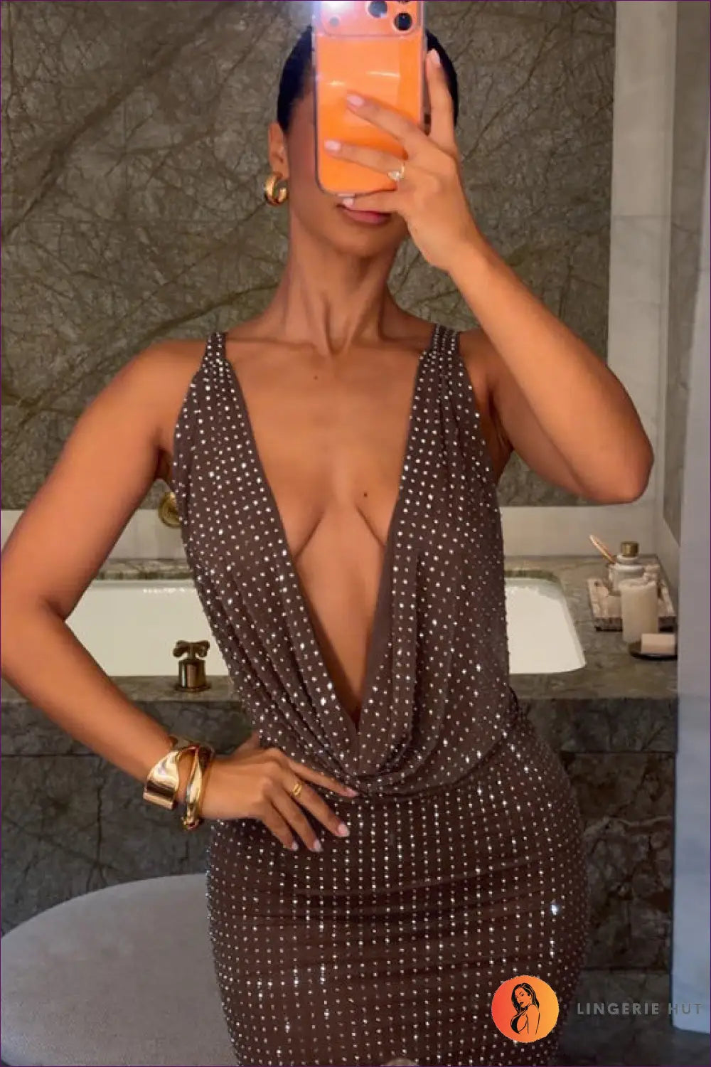 Bodycon Dress with Ruched Waist - Warm Weather Poise - Casual • Cotton • Dresses • Everyday - Lingerie Hut