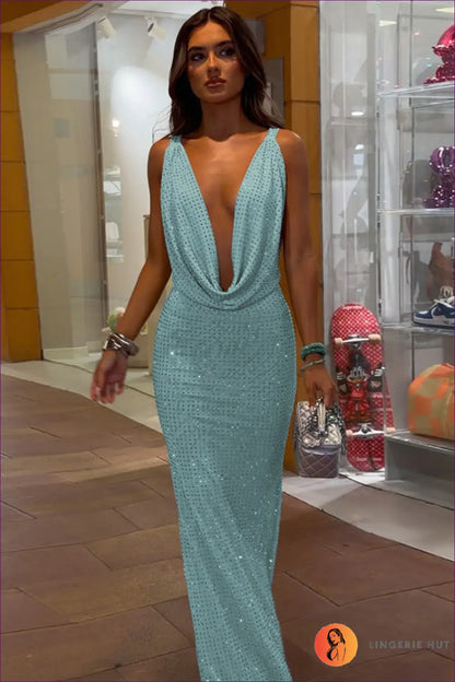 Bodycon Dress with Ruched Waist - Warm Weather Poise - s / Blue - Casual • Cotton • Dresses • Everyday - Lingerie Hut