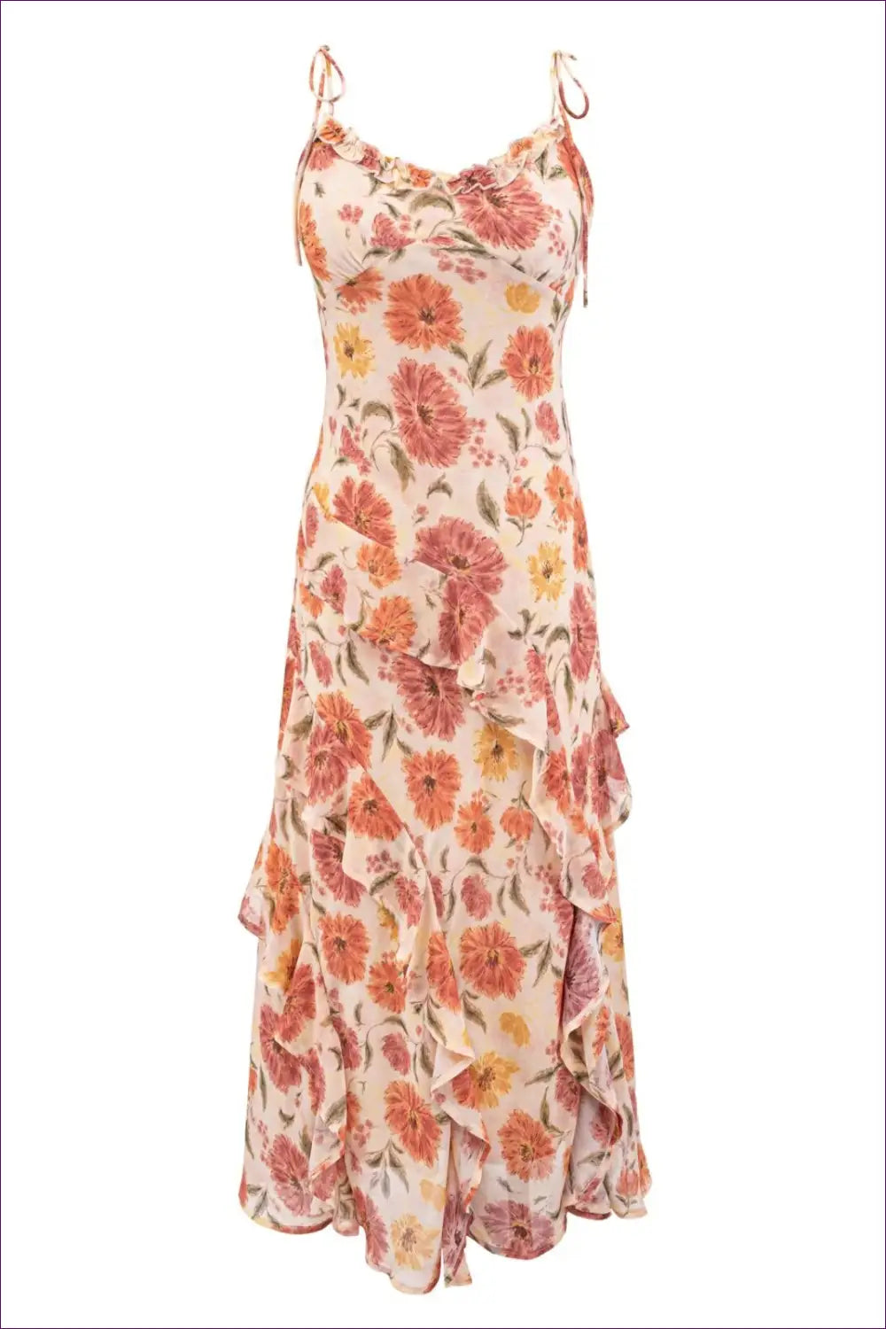 Bodycon Dress with Ruffle Trim - Daylight Romance - Casual • Cotton • Dresses • Everyday - Lingerie Hut