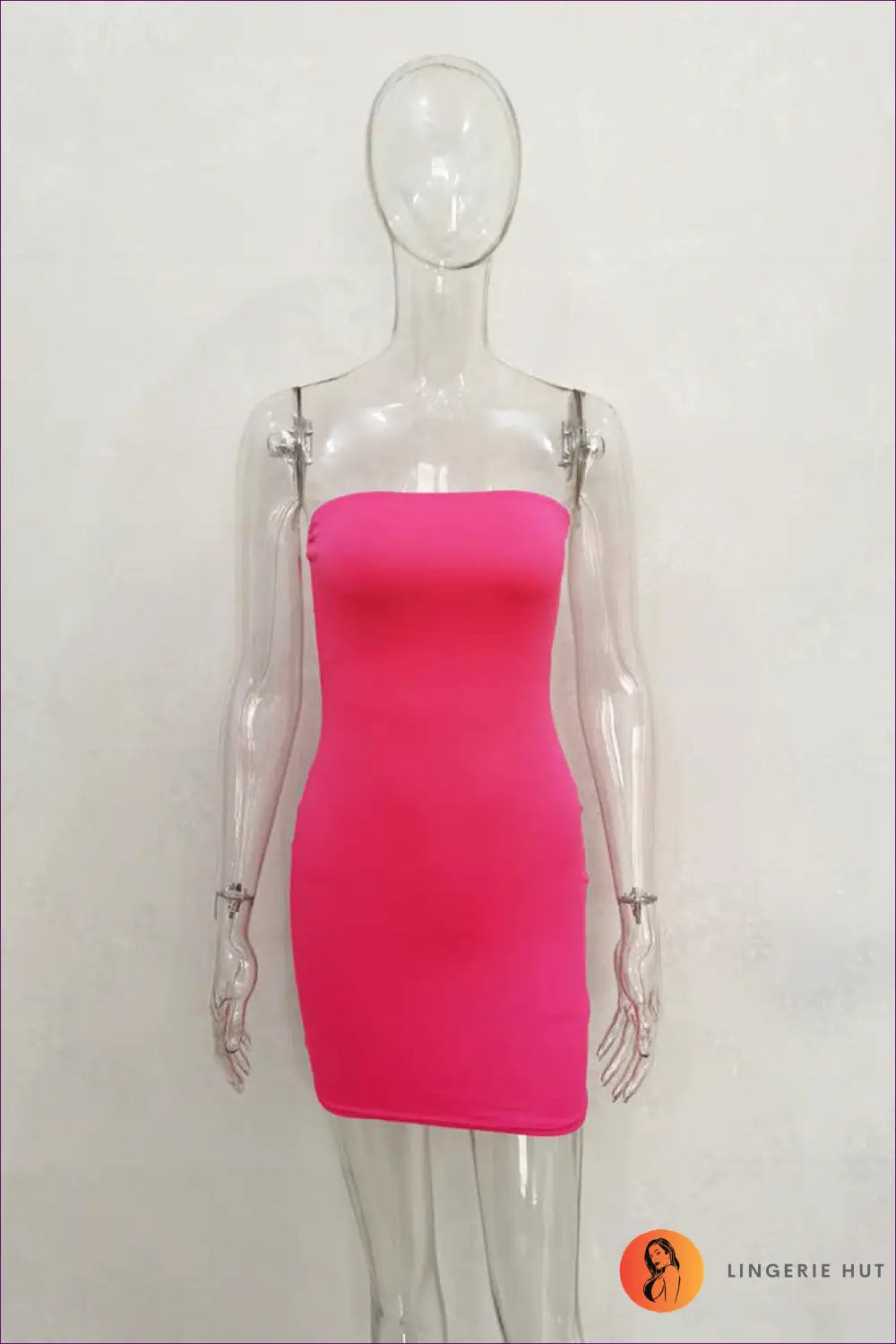 Bandeau Bodycon Mini Dress - s / Coral Red - All Season • Clubwear • Date Night - Lingerie Hut