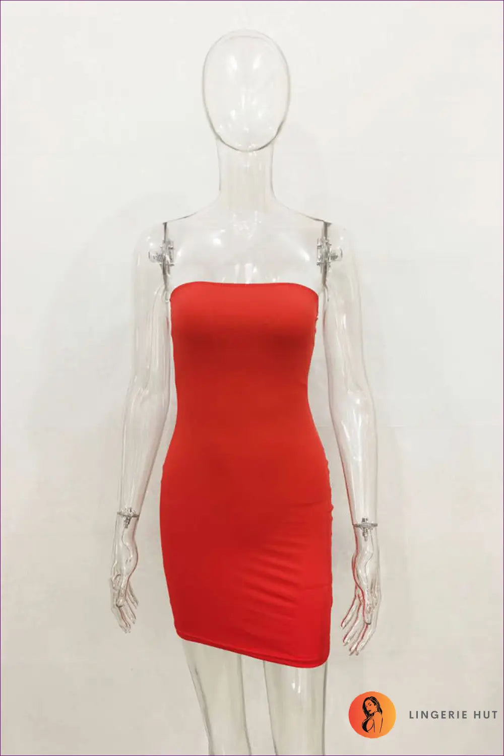 Bandeau Bodycon Mini Dress - s / Red - All Season • Clubwear • Date Night - Lingerie Hut