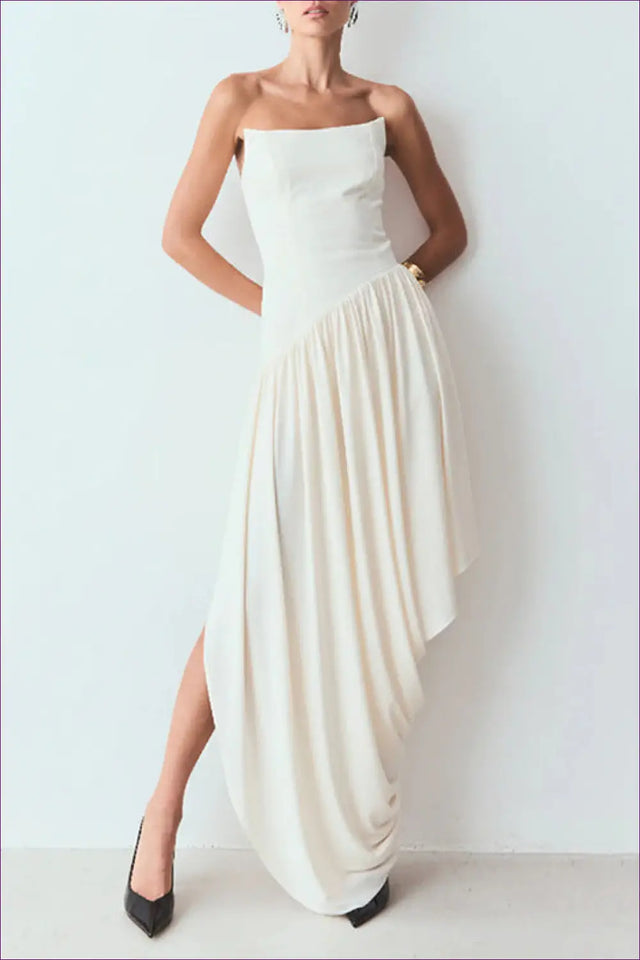 Bodycon Dress with Smocked Bodice - Effortless Grace