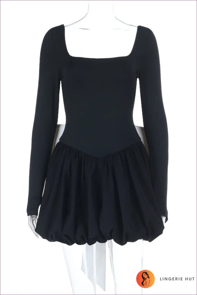 Bodycon Dress with Statement Bow - Playful Modern Muse