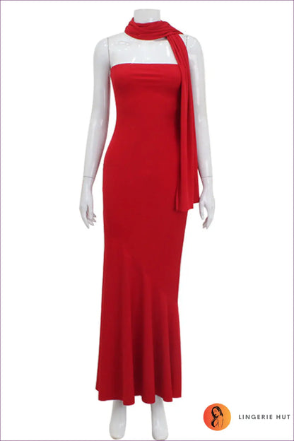 Bodycon Dress with Waist Detail - Daylight Romance - s / Red - Casual • Cotton • Dresses • Everyday - Lingerie Hut